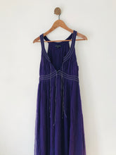 Load image into Gallery viewer, French Connection Women’s Halter Neck Maxi Dress | UK12 | Purple
