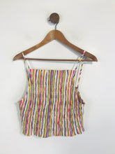 Load image into Gallery viewer, Zara Women&#39;s Striped Ruched Tank Top NWT | M UK10-12 | Multicoloured
