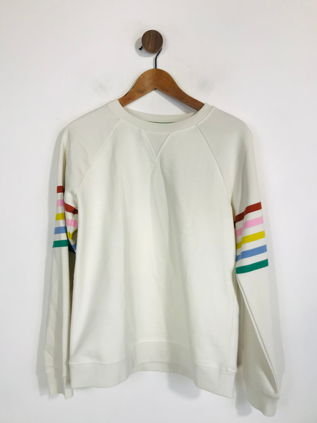 Boden Women's Cotton Striped T-Shirt | S UK8 | Beige
