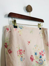 Load image into Gallery viewer, Boden Women&#39;s Linen Floral Midi Skirt | UK12 | Pink
