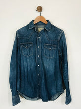 Load image into Gallery viewer, Polo Ralph Lauren Women&#39;s Denim Look Button-Up Shirt | L UK14 | Blue
