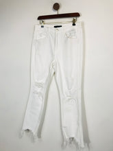 Load image into Gallery viewer, 3x1 Jeans Women&#39;s Crop Distressed Slim Jeans | W29 UK10-12 | White
