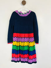 Load image into Gallery viewer, Mini Boden Kid&#39;s Knit A-Line Dress | 5-6 Years 116cm | Multicoloured

