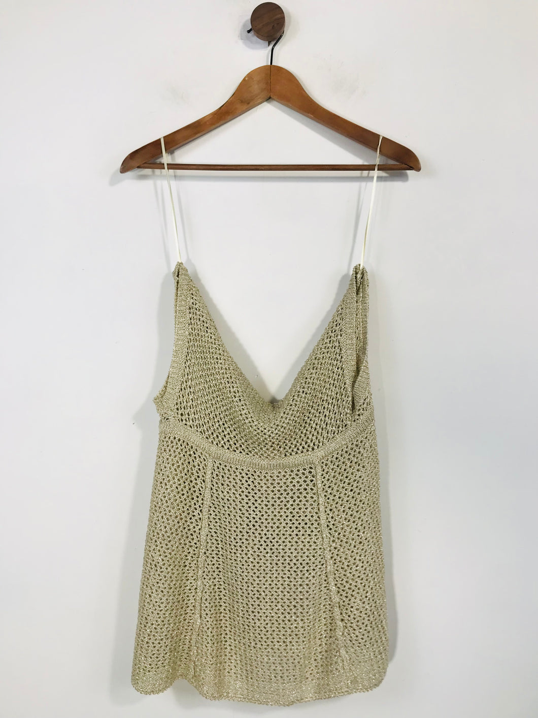 Caché Women's Knit Tank Top | M UK10-12 | Beige
