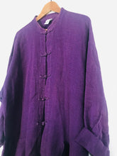 Load image into Gallery viewer, Eileen Fisher Women&#39;s Linen Blouse | L UK14 | Purple
