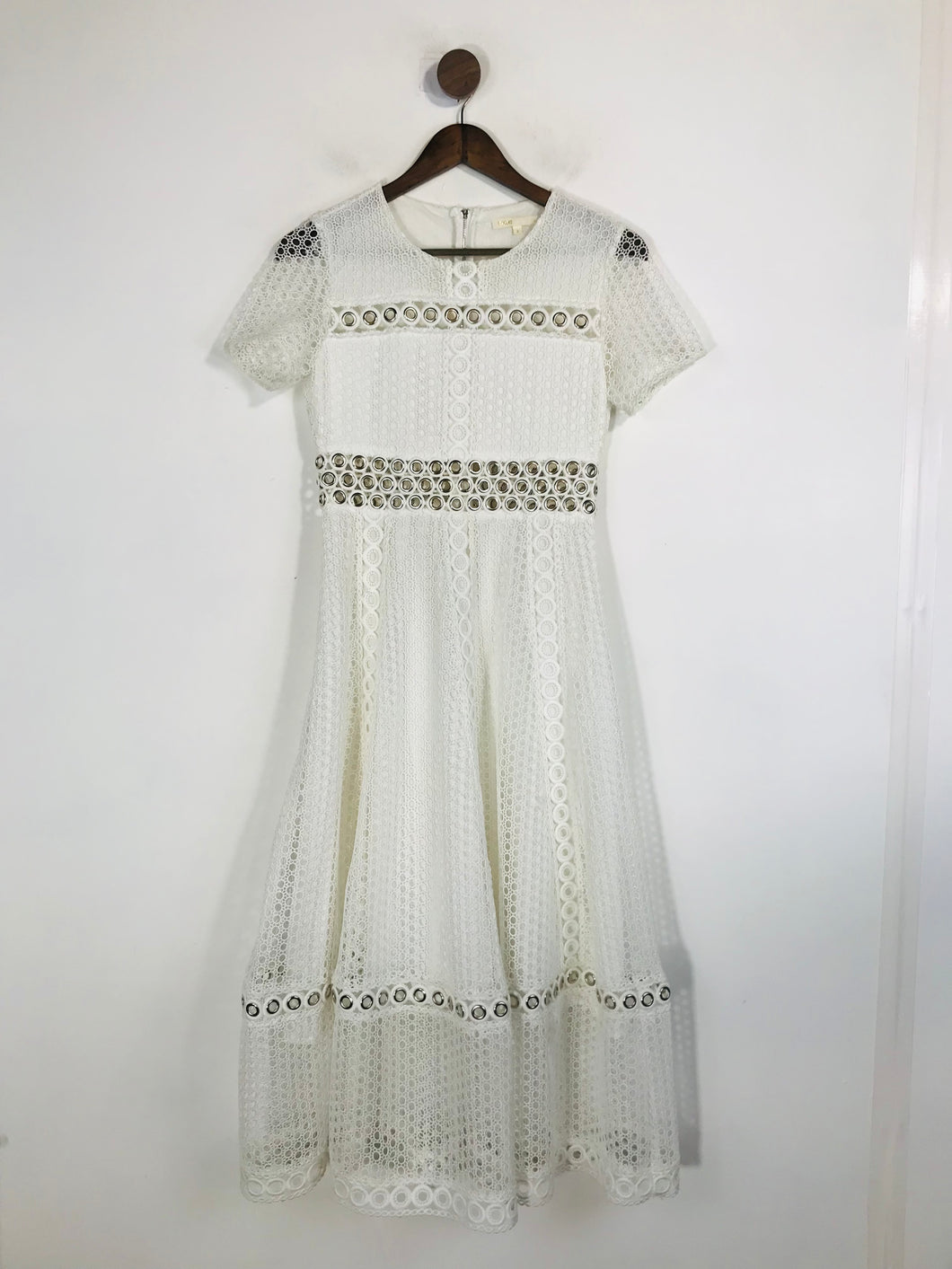 Maje Women's Lace Midi Dress | 2 | White