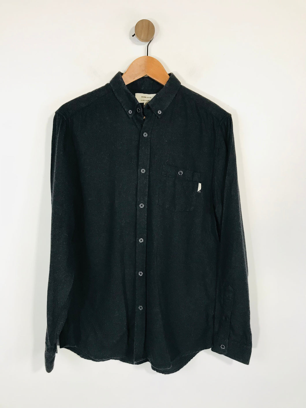 Urban Outfitters Men's Cotton Shore Leave Button-Up Shirt | M | Grey