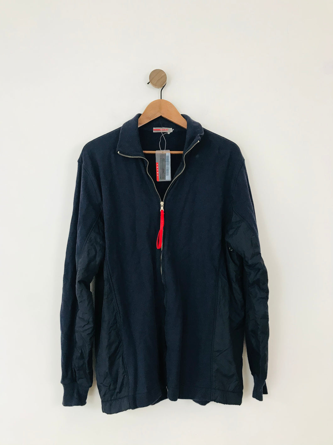 Prada Men’s Full Zip Sports Jacket With Tags | M | Navy Blue