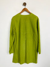 Load image into Gallery viewer, East Women&#39;s Linen Boho Blazer Jacket | UK12 | Green
