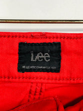 Load image into Gallery viewer, Lee Women&#39;s Straight Jeans | W27 UK8-10 | Red
