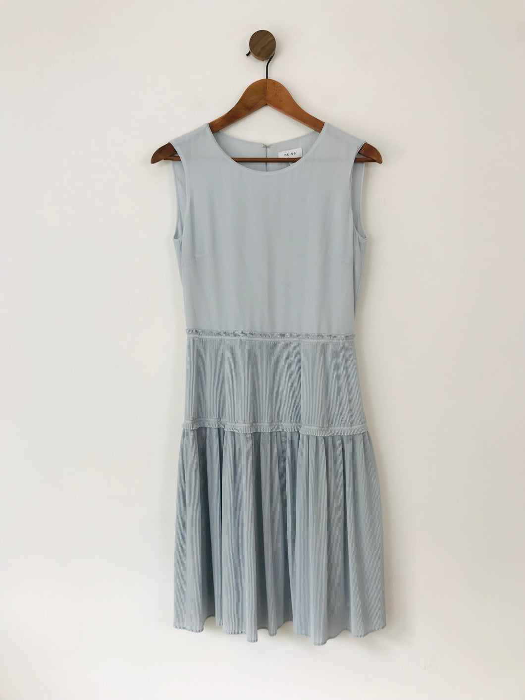 Reiss Women's Pleated A-Line Dress | UK8 | Blue