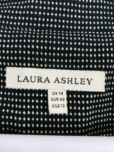 Load image into Gallery viewer, Laura Ashley Women’s Polka Dot Fitted Blazer | UK 14 | Black
