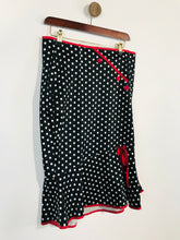 Load image into Gallery viewer, Joe Browns Women&#39;s Cotton Polka Dot Midi Skirt | UK10 | Black
