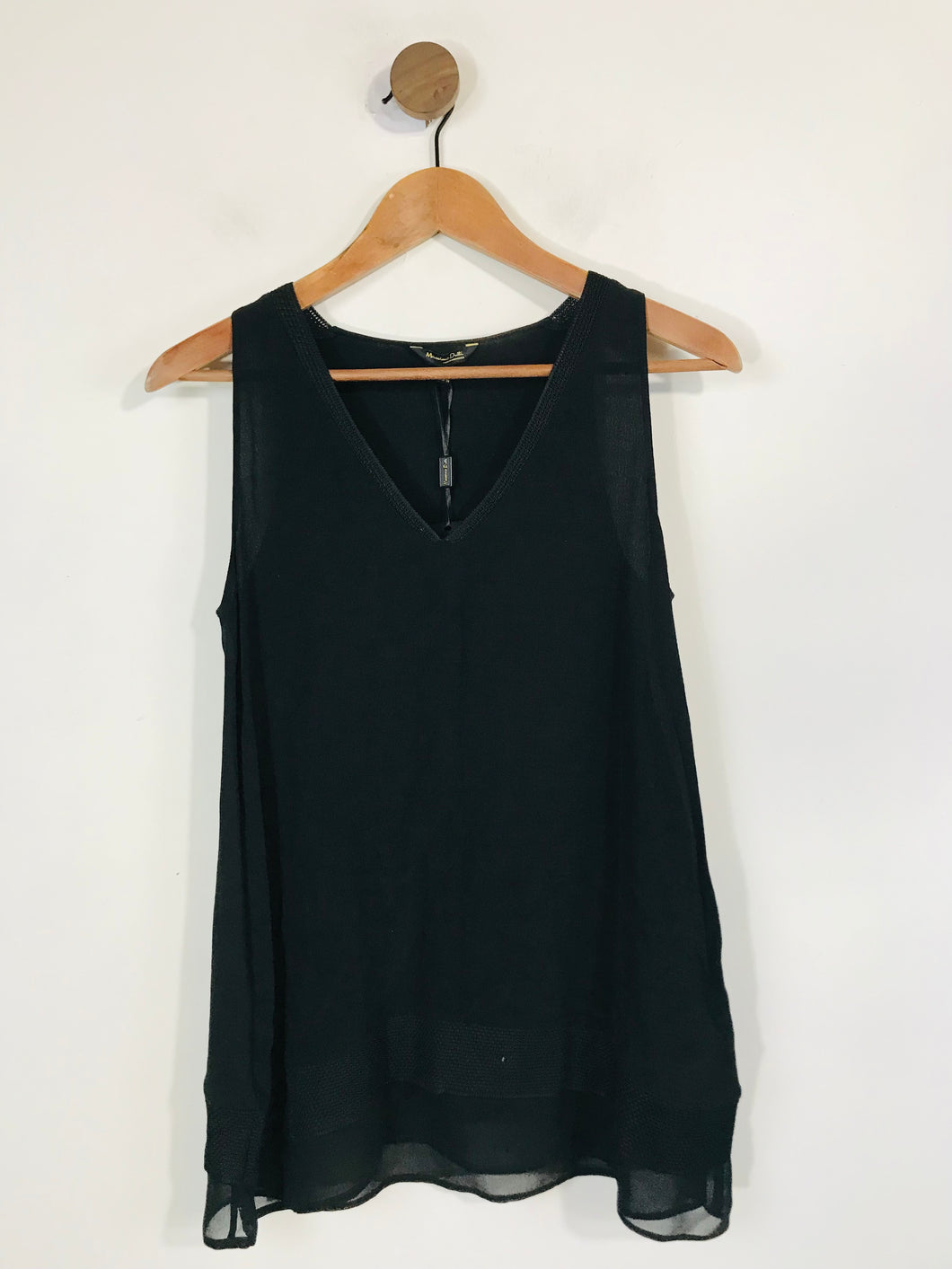 Massimo Dutti Women's Cotton Tunic Blouse NWT | XS UK6-8 | Black