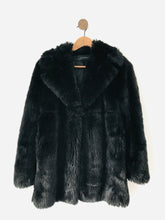Load image into Gallery viewer, Zara Women’s Faux Fur Teddy Coat | S UK8-10 | Black
