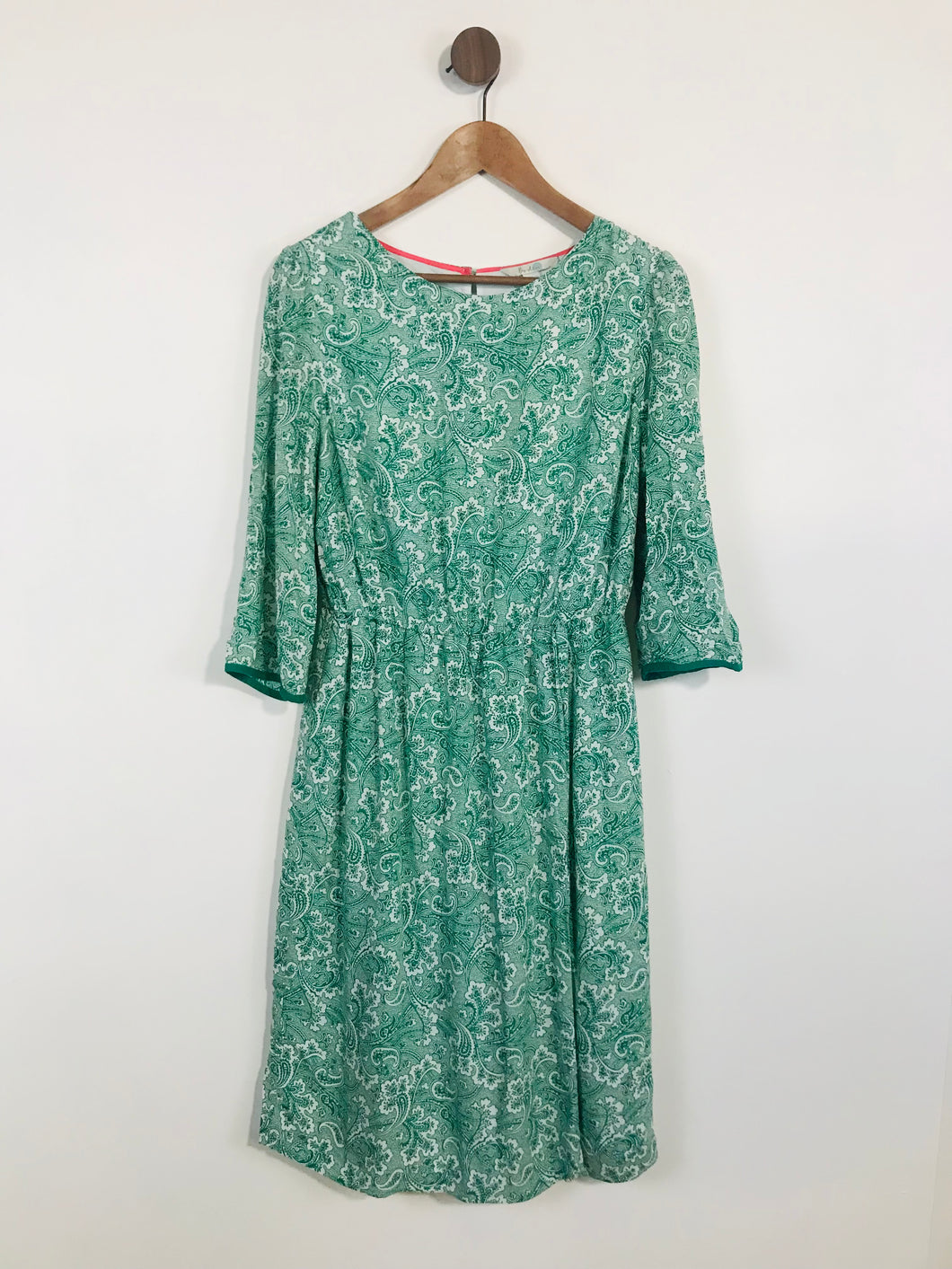 Boden Women's Paisley A-Line Dress | UK12 | Green
