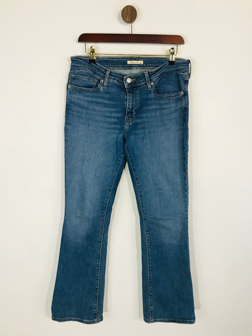 Levis Women's 715 High Waisted Bootcut Jeans | 30 UK12 | Blue
