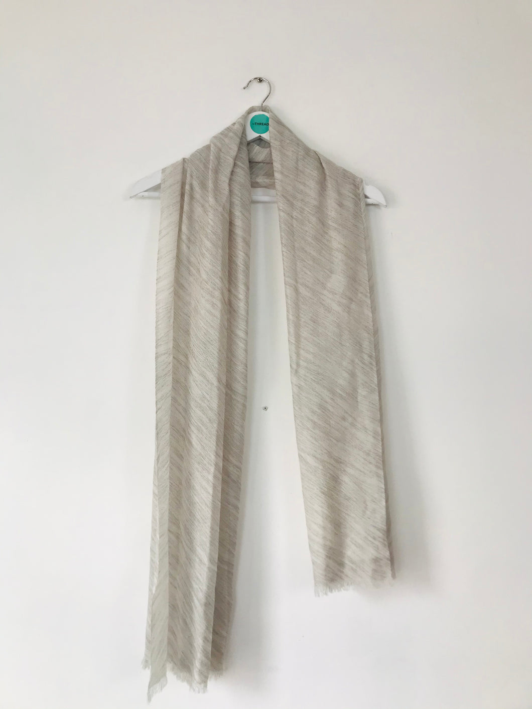 The White Company Women’s Merino Wool Scarf | Grey