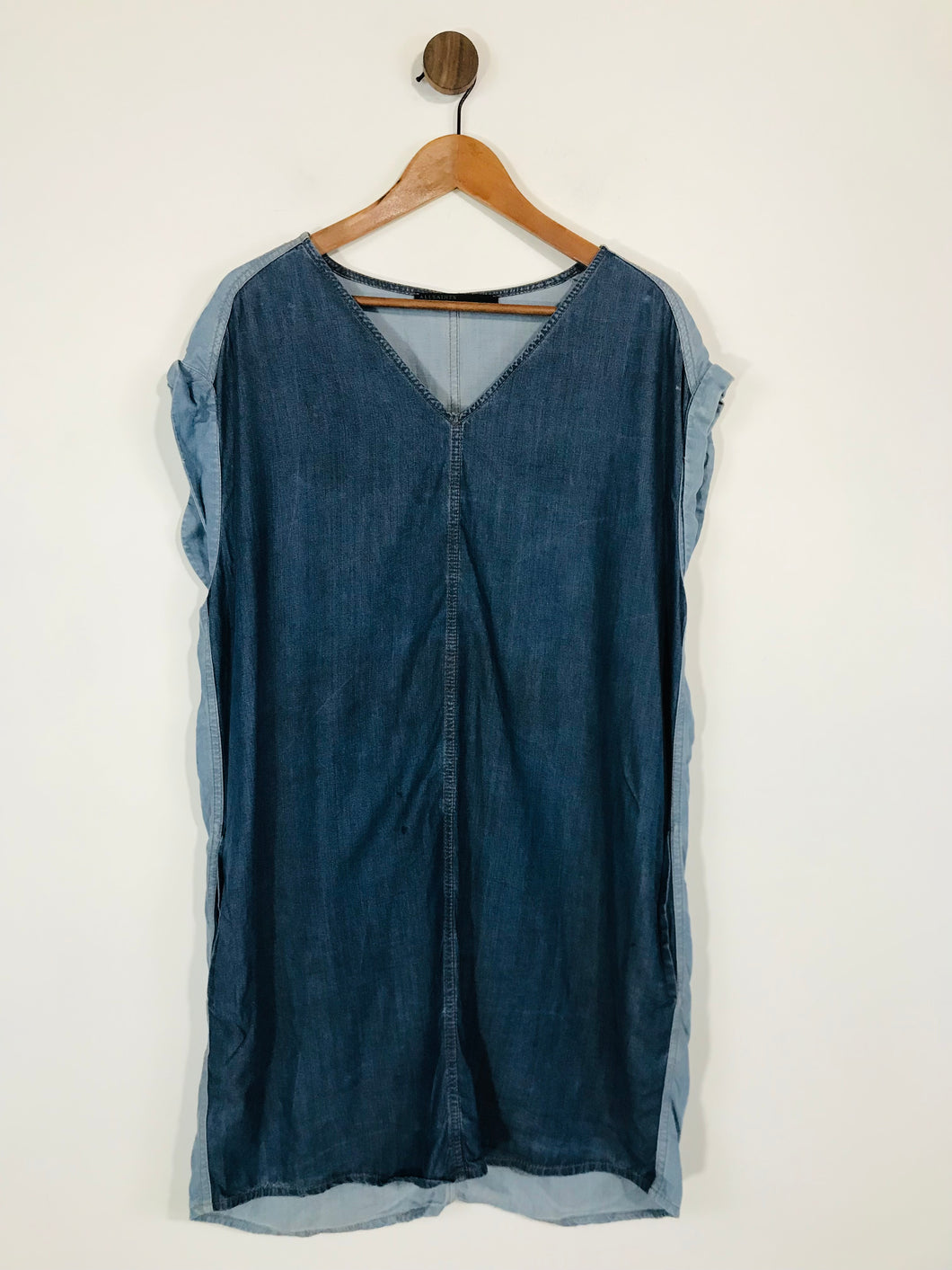 AllSaints Women's Contrast Shirt Dress | UK14 | Blue