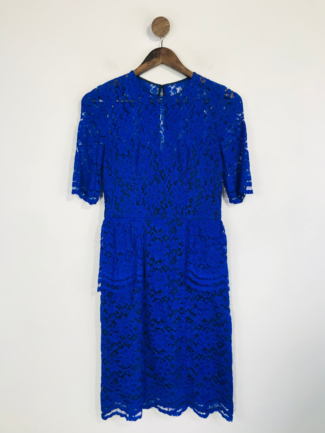 Whistles Women's Lace Bodycon Dress | UK8 | Blue