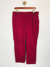 Load image into Gallery viewer, J. Crew Women&#39;s Cotton Slim Casual Trousers | UK8 | Red
