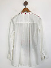 Load image into Gallery viewer, Isato Women&#39;s Floral Embroidered Blouse | XS UK6-8 | White
