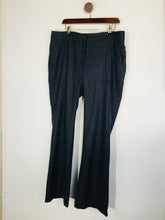Load image into Gallery viewer, Boden Women&#39;s Wide Leg Pinstripe Smart Trousers | UK16 | Grey
