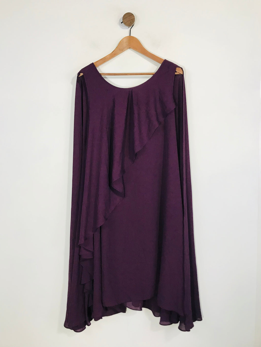 Biba Women's Tunic Cape Shift Dress | UK18 | Purple