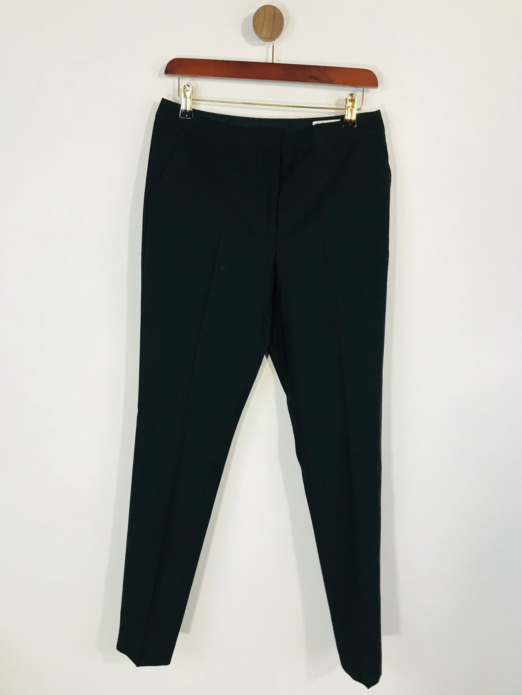 Reiss Women's High Waist Tapered Smart Trousers NWT | UK10 | Black