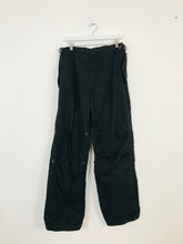 Load image into Gallery viewer, Maharishi Women’s Embroidered Cargo Trousers | L UK14 | Black
