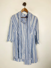 Load image into Gallery viewer, Seraphine Women&#39;s Striped Shirt Dress | UK12 | Blue
