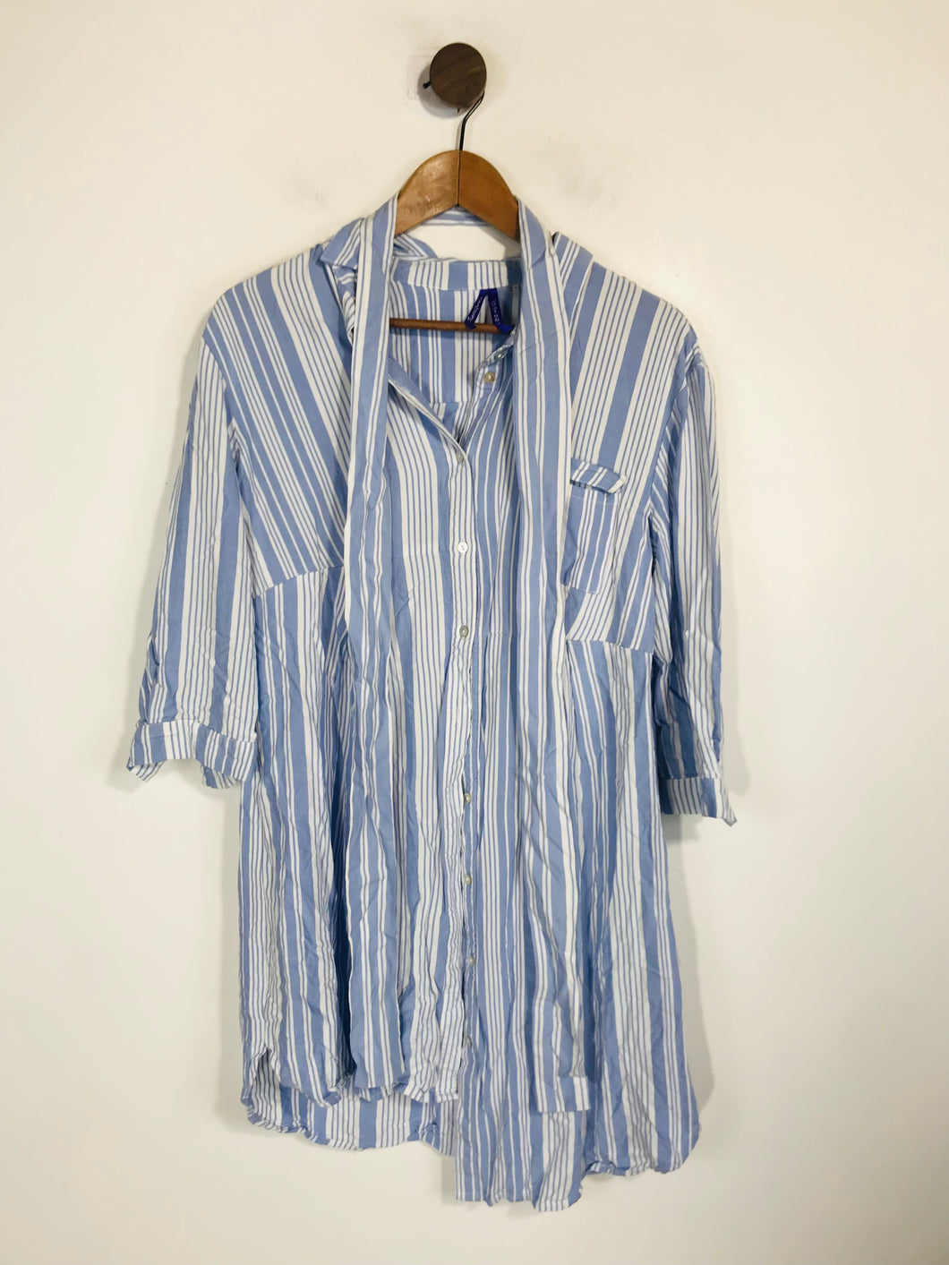 Seraphine Women's Striped Shirt Dress | UK12 | Blue
