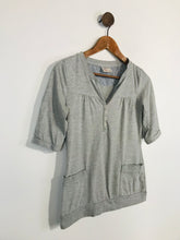 Load image into Gallery viewer, Lois Women&#39;s Cotton Buttoned T-Shirt  | M UK10-12 | Grey
