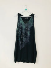 Load image into Gallery viewer, Mint Velvet Women’s Snake Print A-line Midi Dress | UK12 | Black
