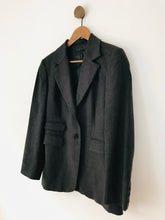 Load image into Gallery viewer, Sisley Women&#39;s Smart Longline Wool Blazer Jacket | 42 UK14 | Grey
