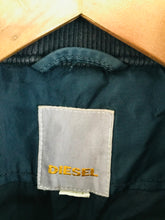 Load image into Gallery viewer, Diesel Men’s Graphic Harrington Bomber Jacket | L | Navy Blue

