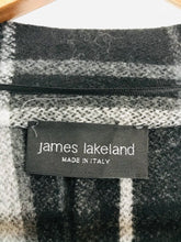 Load image into Gallery viewer, James Lakeland Women&#39;s Check Overcoat | XL | Grey

