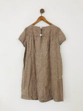 Load image into Gallery viewer, Phase Eight Women&#39;s Linen Smock A-Line Dress | UK14 | Brown

