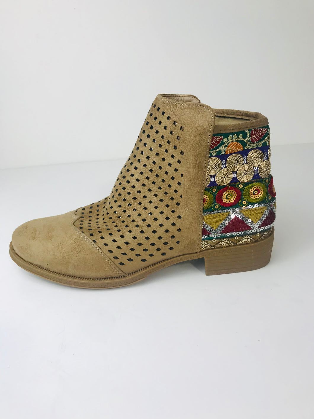 M**Darina Women's Embellished Ankle Boots | EU38 UK5 | Multicoloured