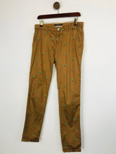 Load image into Gallery viewer, Scotch &amp; Soda Women&#39;s Palm Tree Print Chinos Trousers | 28/32 | Brown
