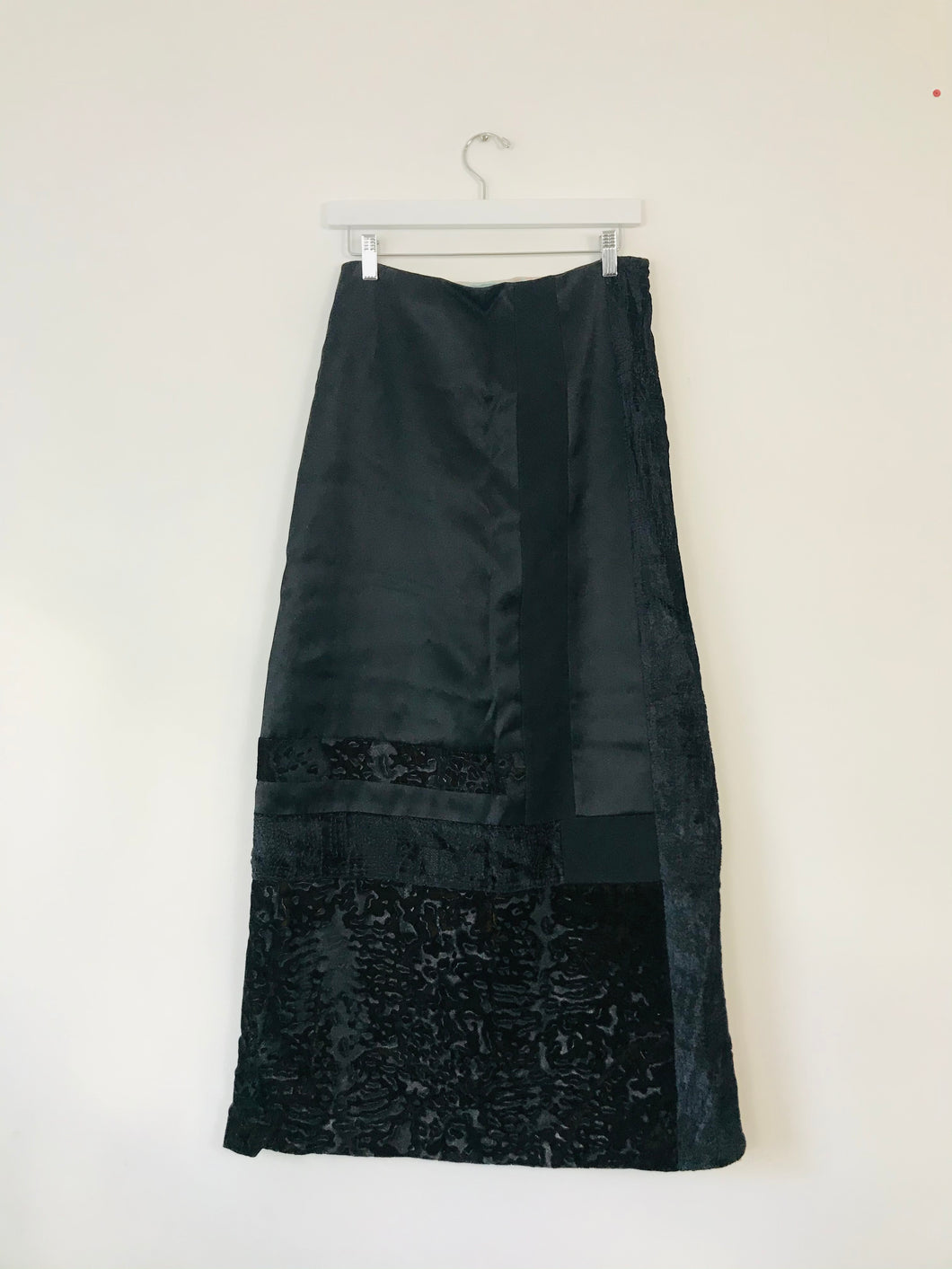 Christian LaCroix Bazar Patchwork Maxi Skirt | 42 UK14 | Black