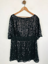 Load image into Gallery viewer, Monsoon Women&#39;s Sequin Mini Dress | UK16 | Black
