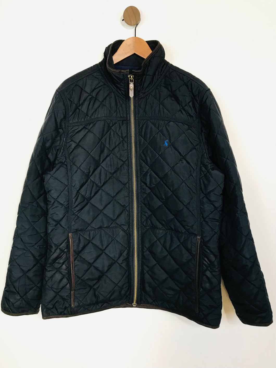 Joules Men's Fleece Lined Quilted Jacket | L | Black