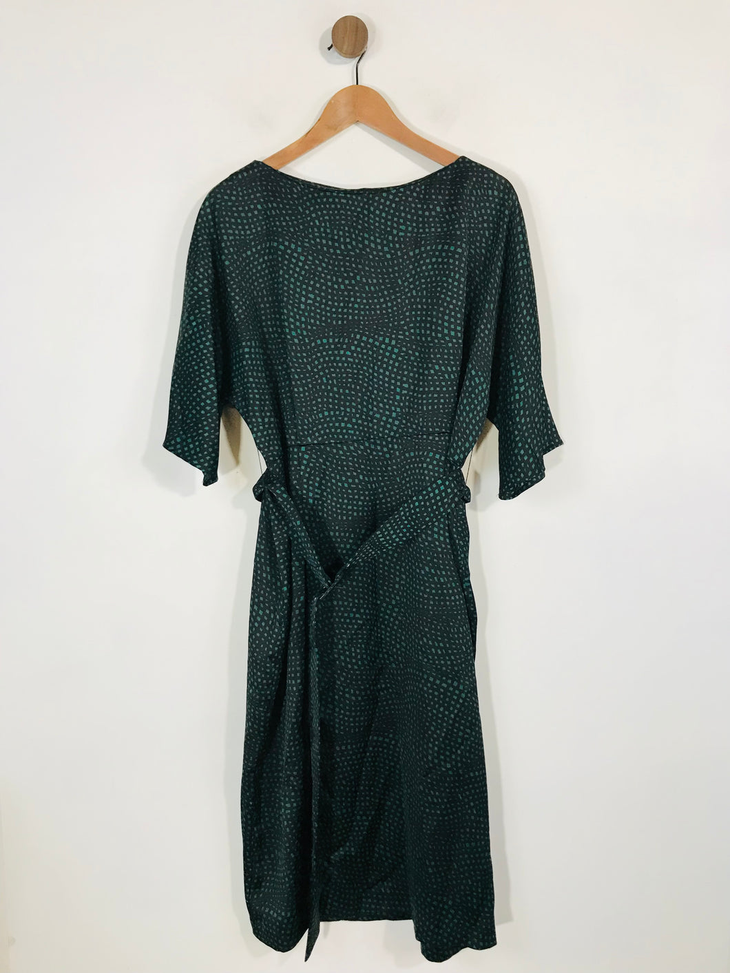 Warehouse Women's Polka Dot Midi Dress | UK16 | Green