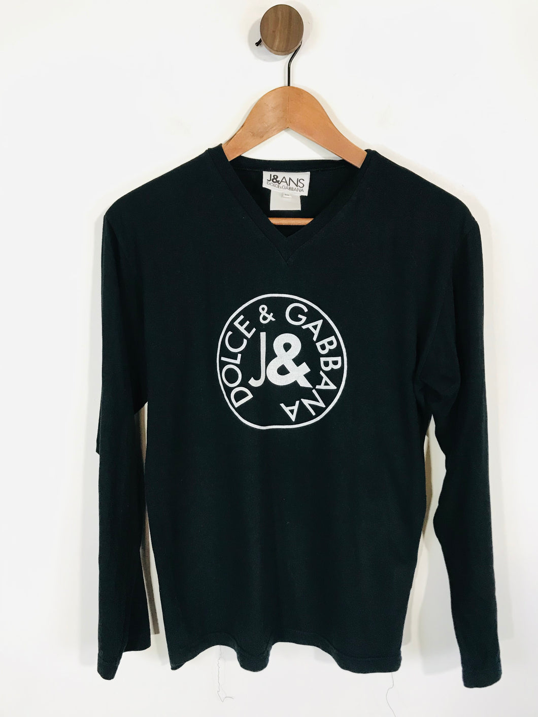 Dolce & Gabbana J&ANS Men's Long Sleeve T-Shirt | M | Black