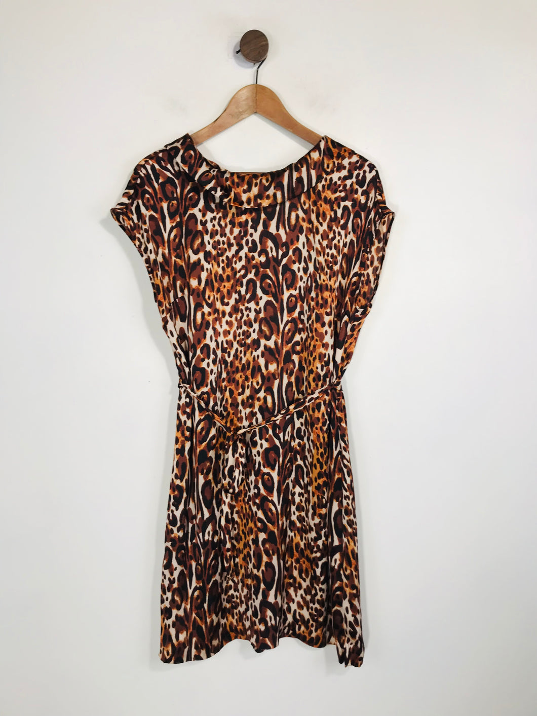 Clements Ribeiro Women's Leopard Print Shift Dress | UK12 | Brown