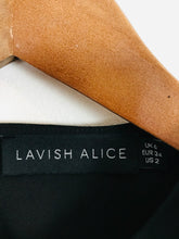 Load image into Gallery viewer, Lavish Alice Women’s Cowl Neck Long Sleeve Blouse | UK6 | Black
