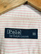 Load image into Gallery viewer, Ralph Lauren Men&#39;s Striped Button-Up Shirt | 18 | Pink
