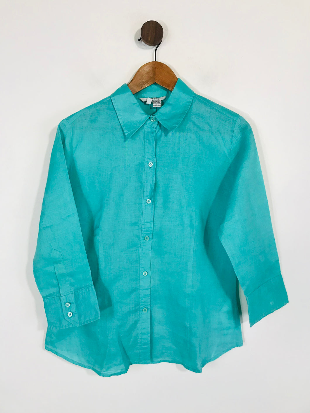 Zara Women's Button-Up Shirt | L UK14 | Blue