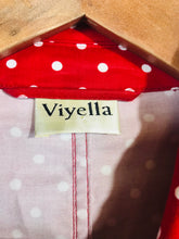 Load image into Gallery viewer, Viyella Women&#39;s Polka Dot Blazer Bomber Jacket | UK14 | Red
